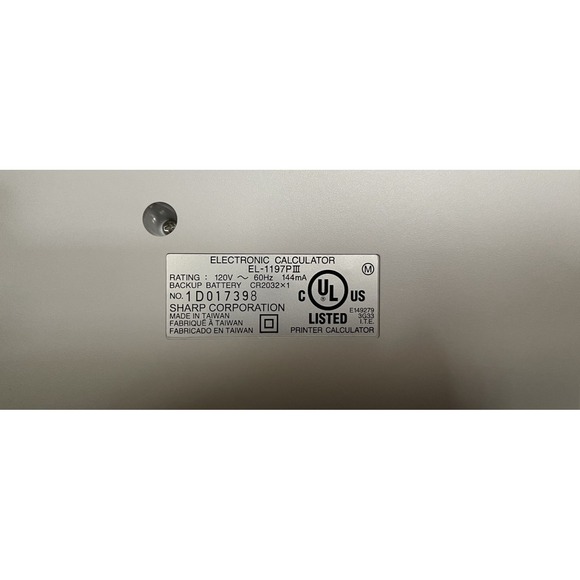 Sharp EL-1197PIII 12 Digit Heavy Duty Electronic Printing Calculator-TESTED - Picture 4 of 7